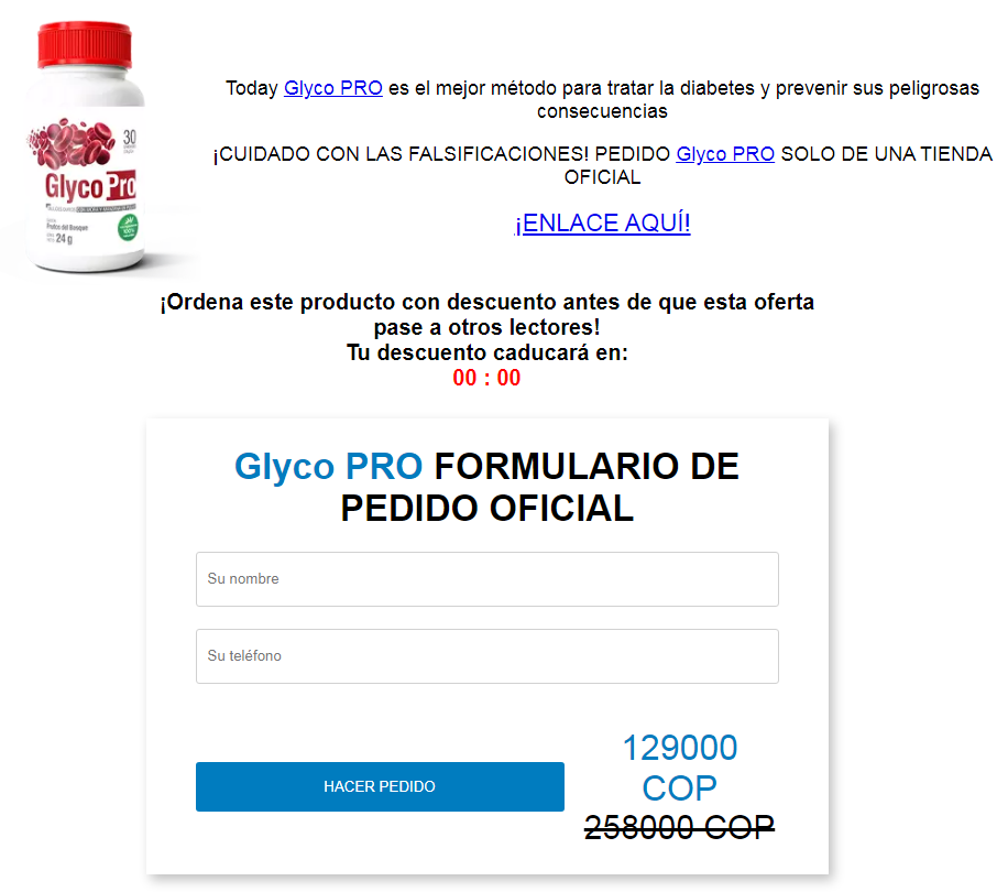 Glyco PRO cápsula