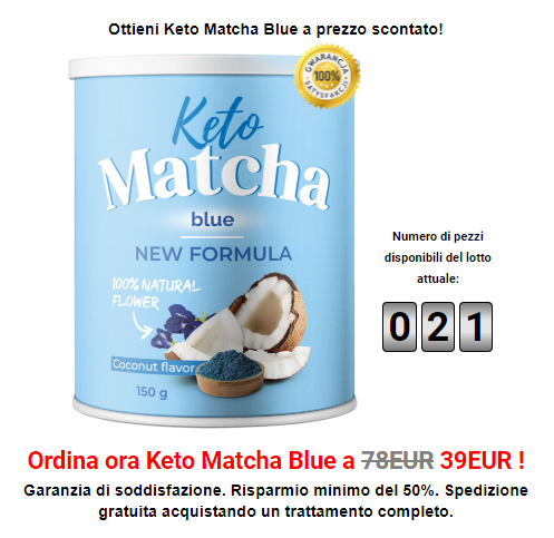 Keto Matcha Blue polvere