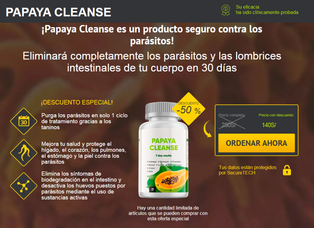 Papaya Cleanse cápsula