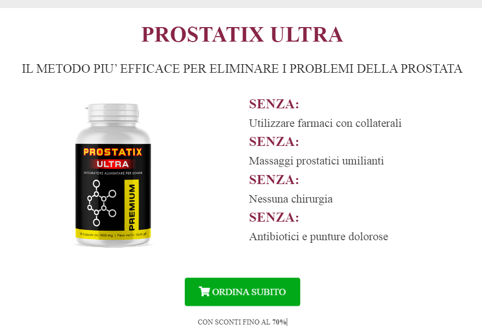 Prostatix Ultra ingredienti
