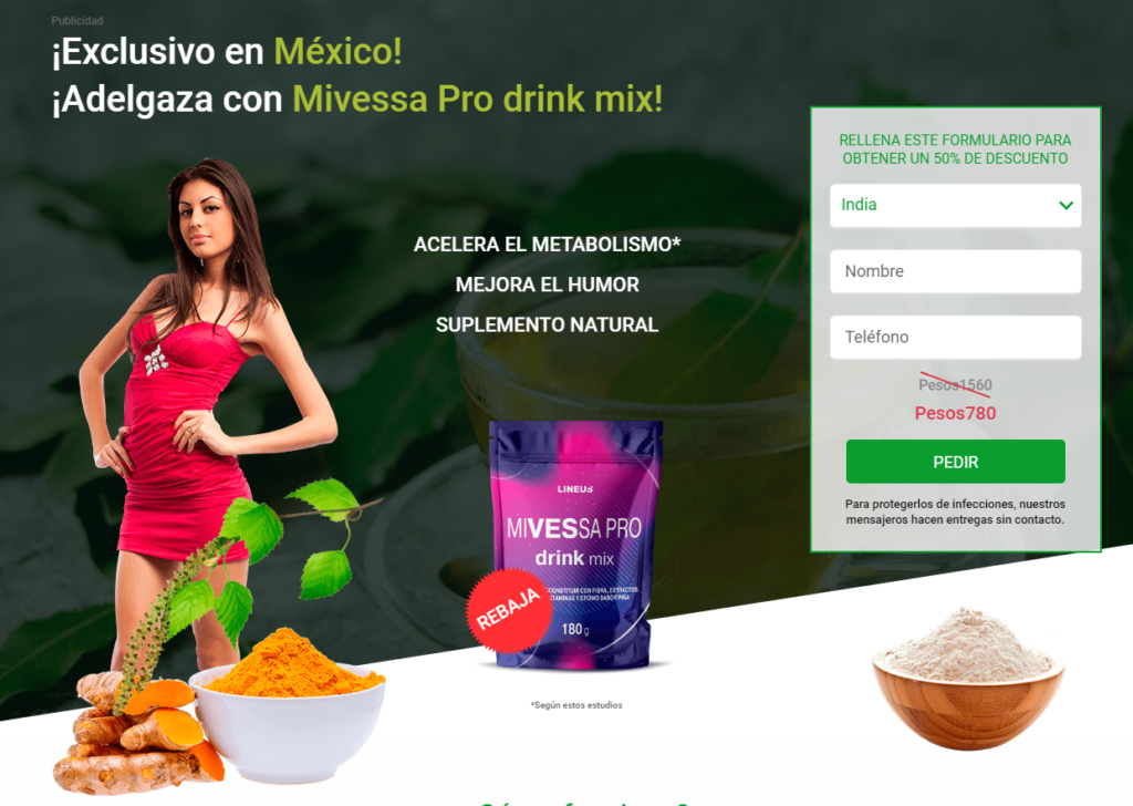 Mivessa Pro drink mix Polvo