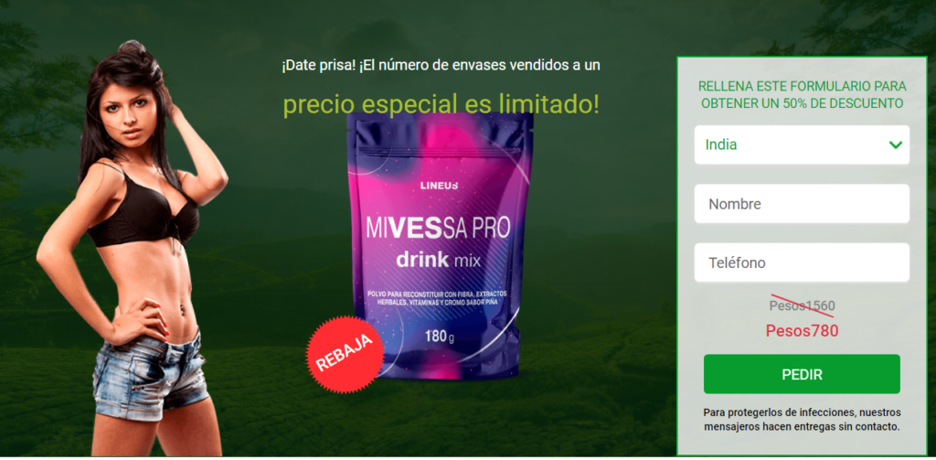 Mivessa Pro drink mix reseñas