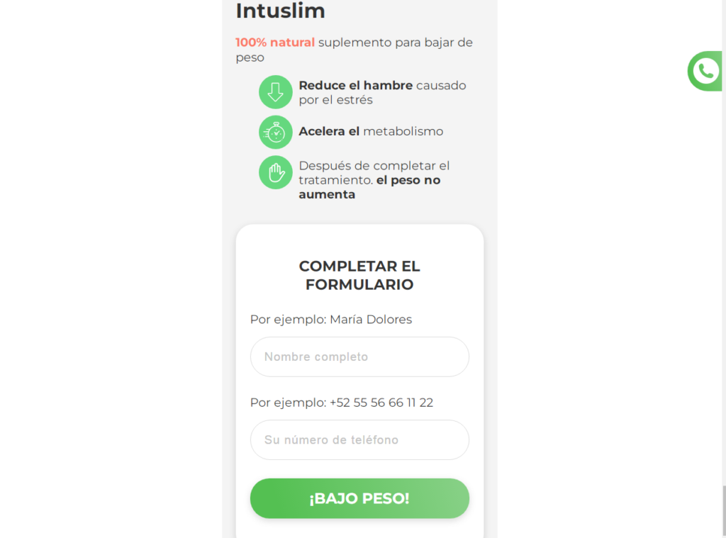 Intuslim Precio