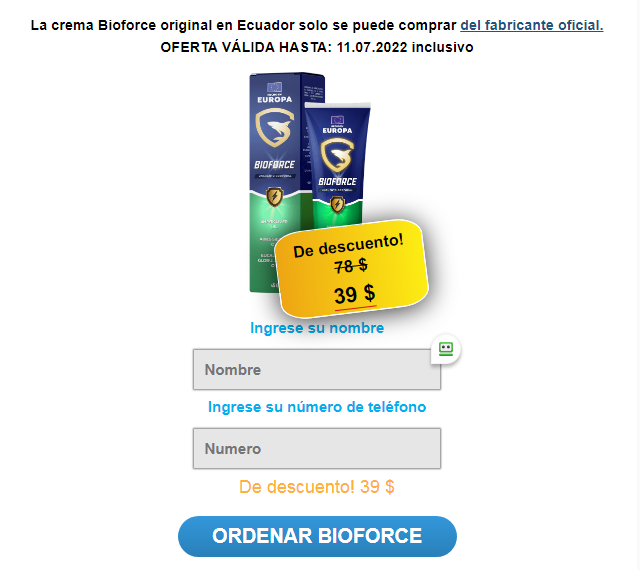 Bioforce Precio