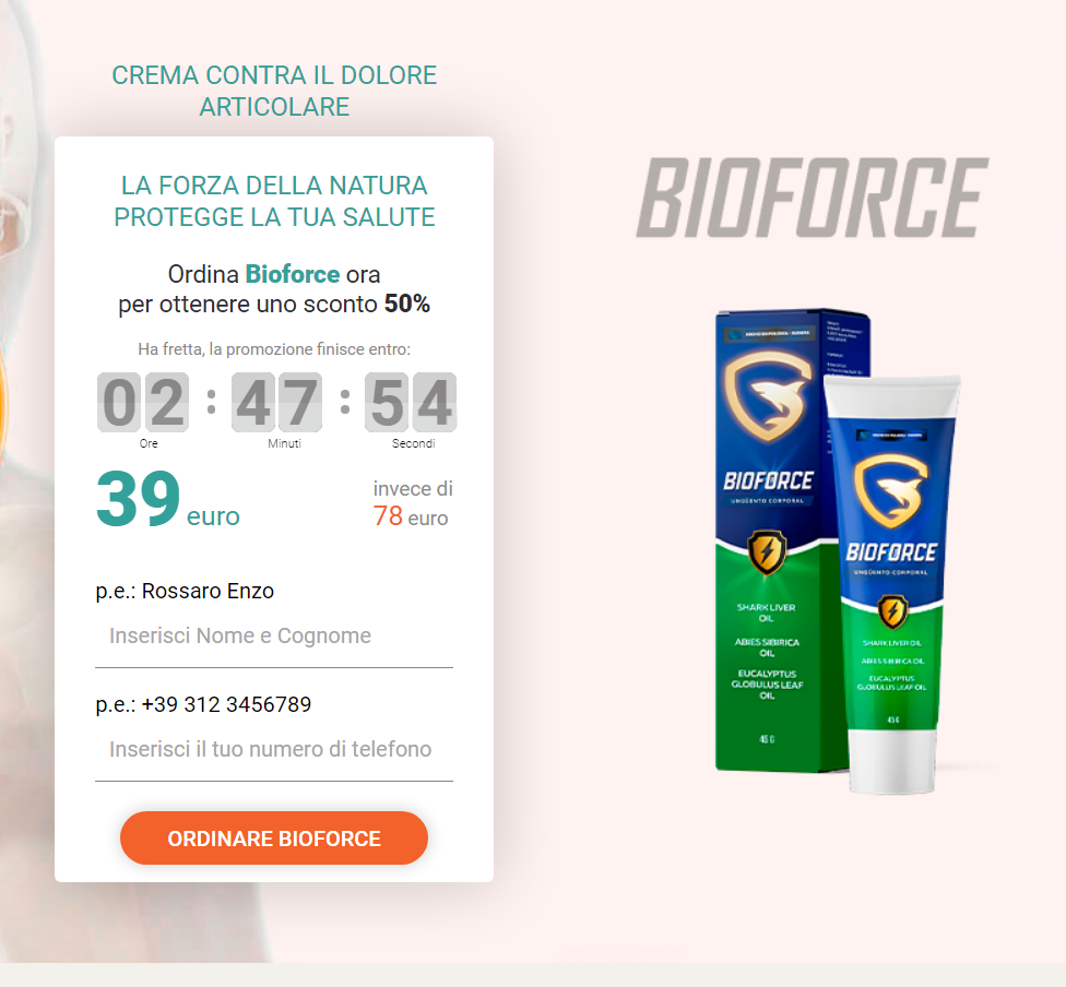 Bioforce Benefici