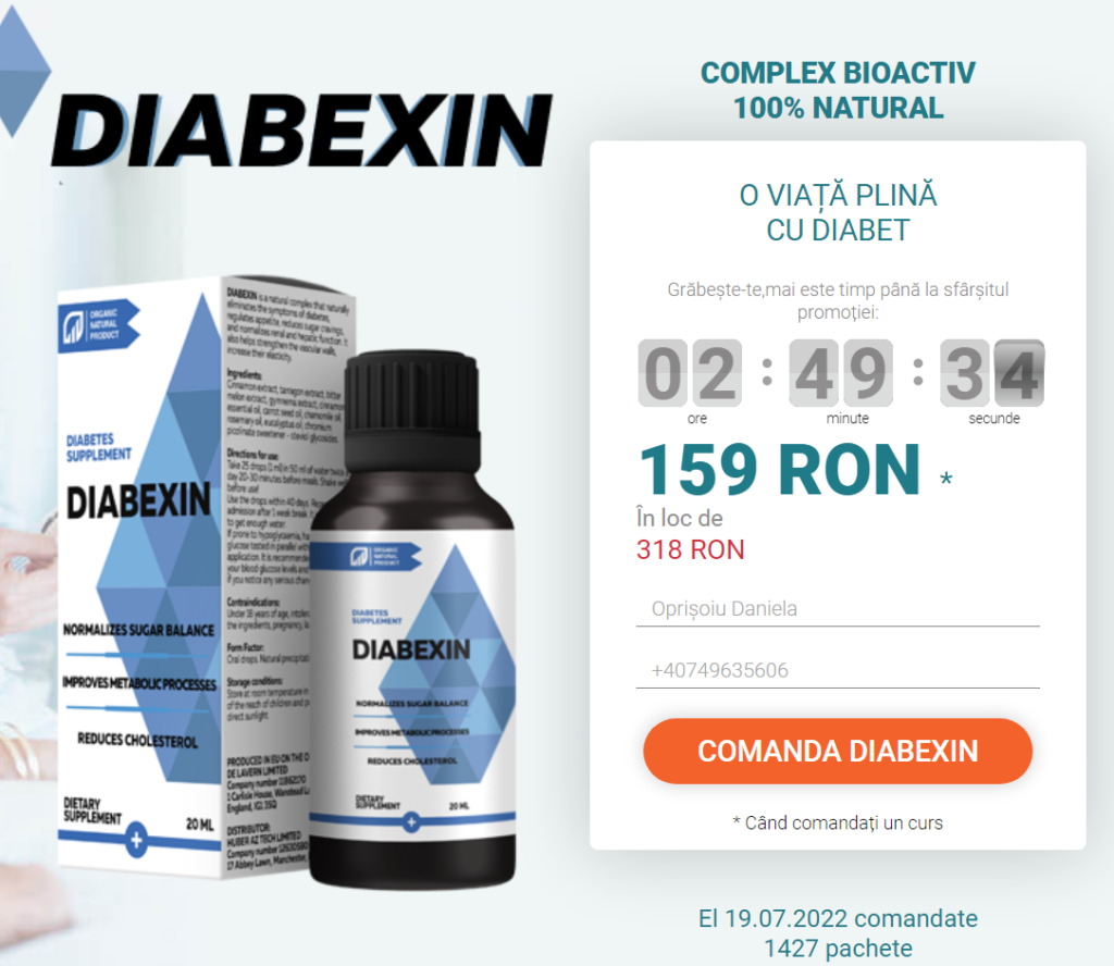 Diabexin Beneficii