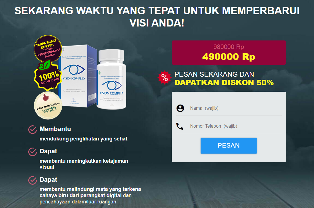 Vision Complex Kapsul, Ulasan, Asli, Bahan, Harga, Farmasi, Manfaat