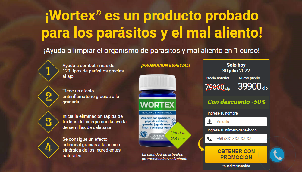 Wortex cápsula