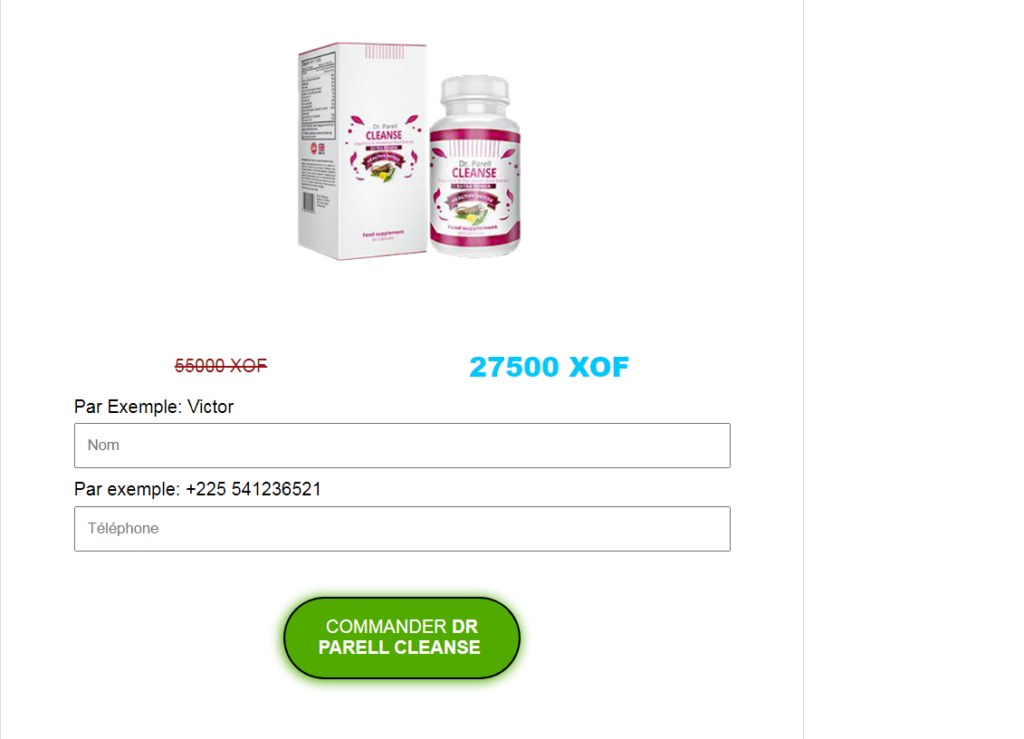 Dr Parell Cleanse capsule