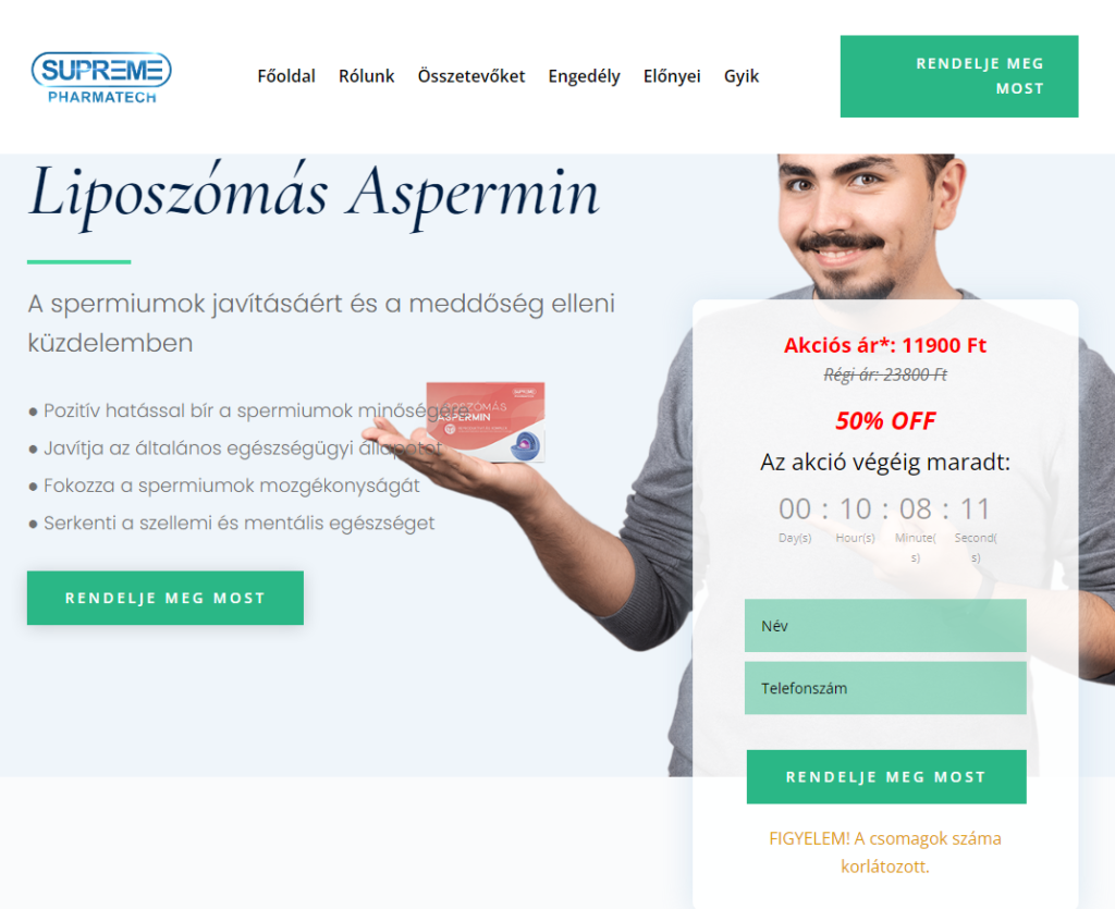 Liposzomas Aspermin