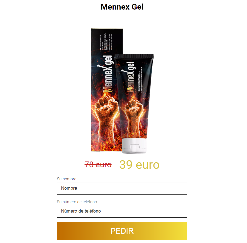 Mennex Gel Spain

