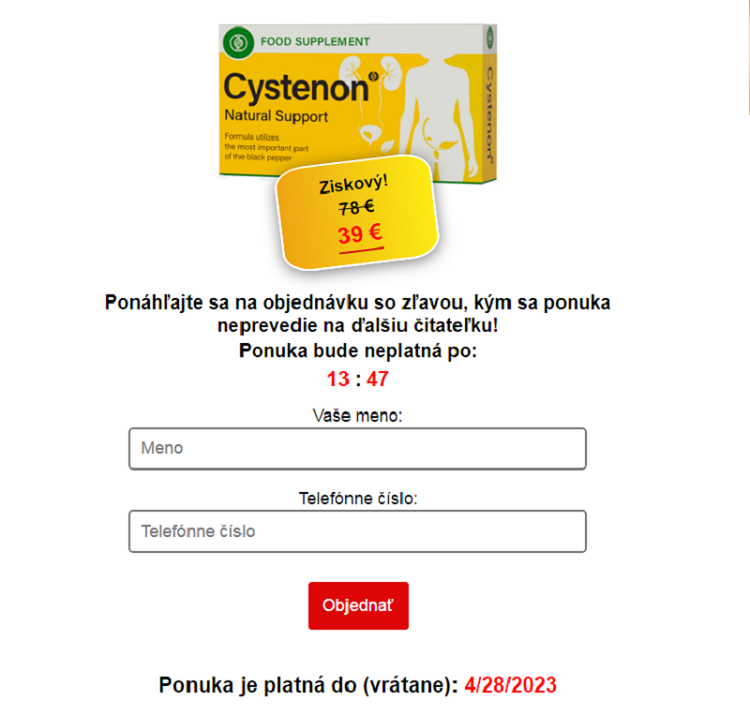 Cystenon kapsule