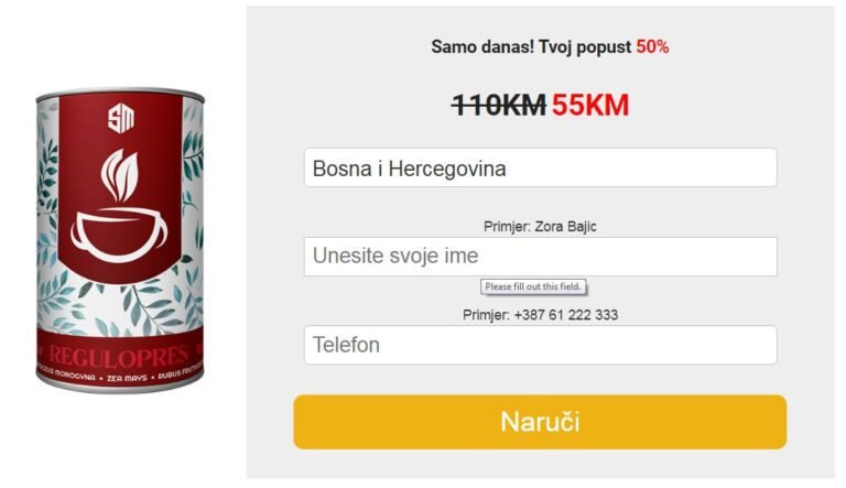 Regulopress čaj
