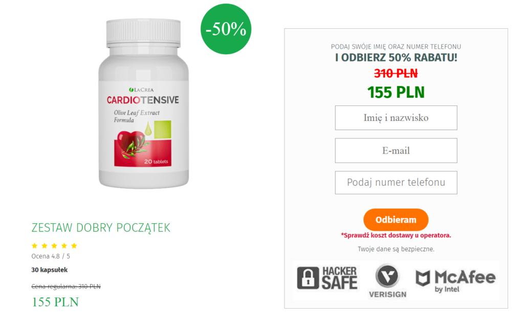 Cardiotensive kapsułki