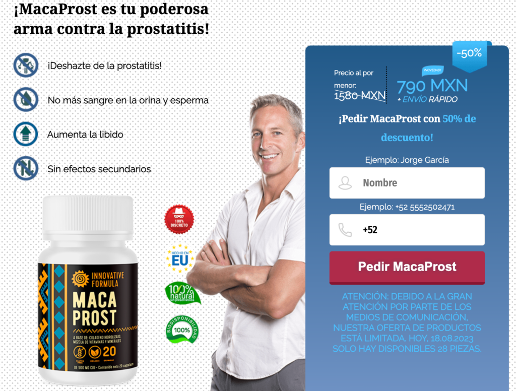MacaProst cápsula