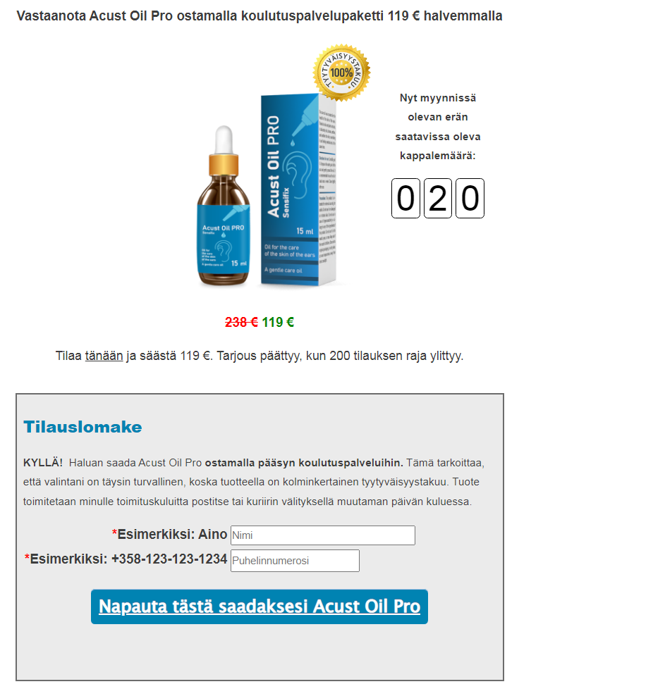 Acust Oil PRO Edut