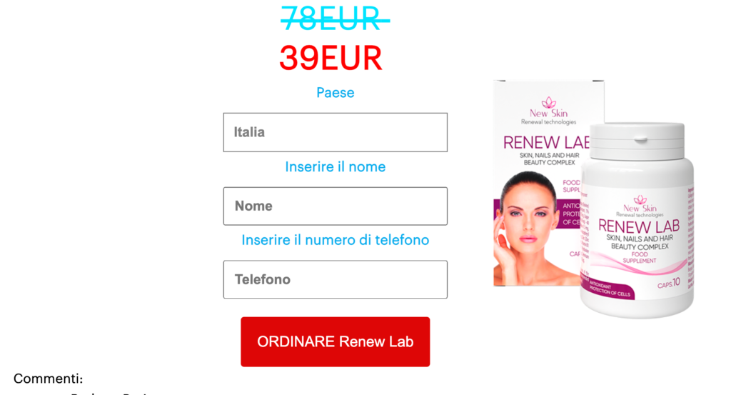 Renew Lab capsula