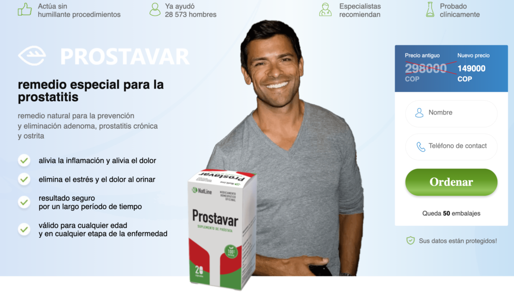 Prostavar Precio