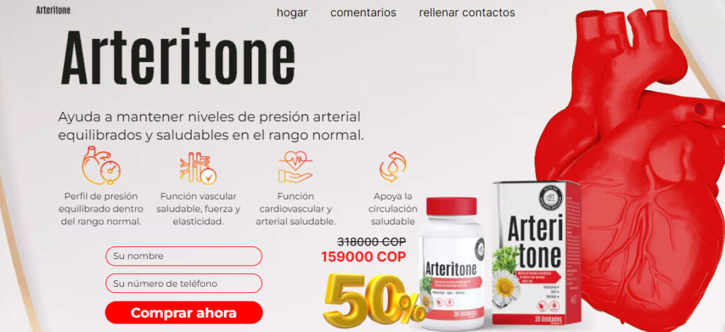 Arteritone cápsula