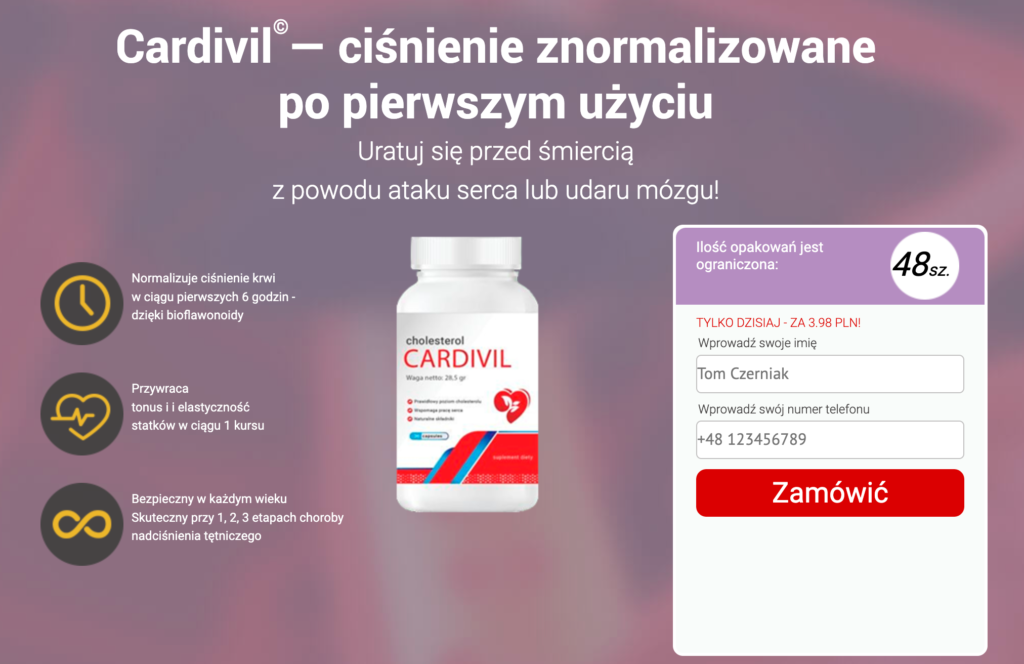 Cardivil Cena