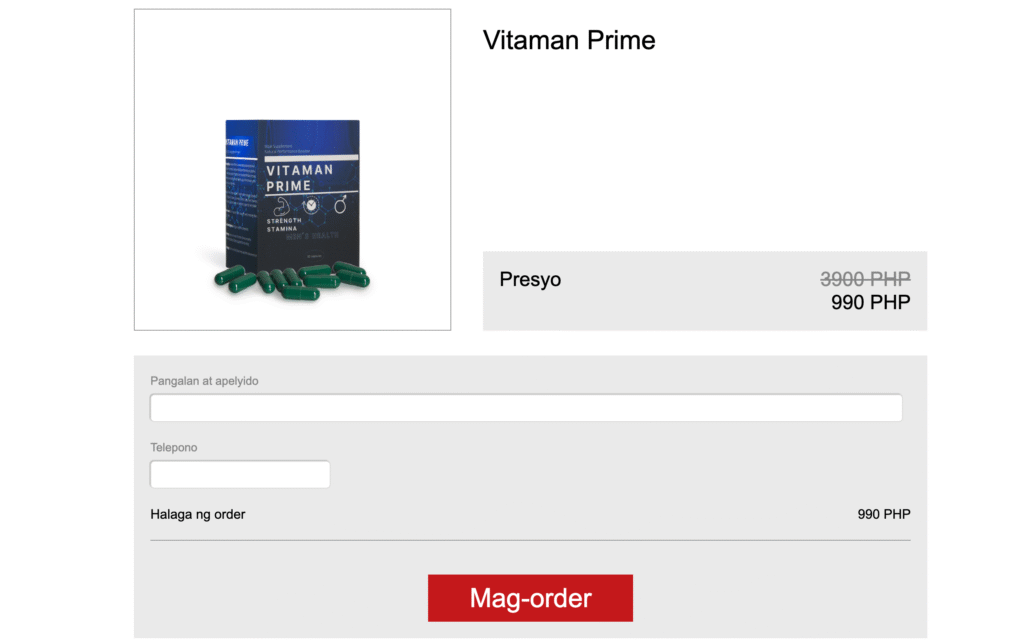 Vitaman Prime capsules